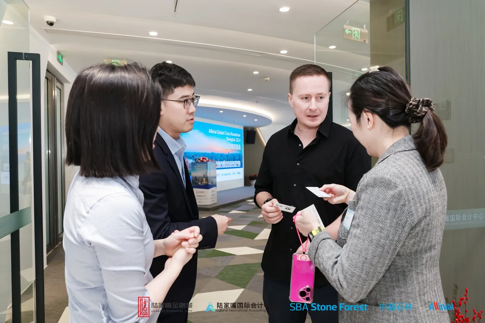Ivan Melnikov at a business meeting in Lujiazui, Shanghai