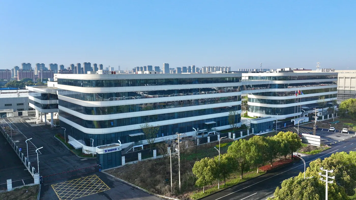 Technology park near Shanghai, aerial view