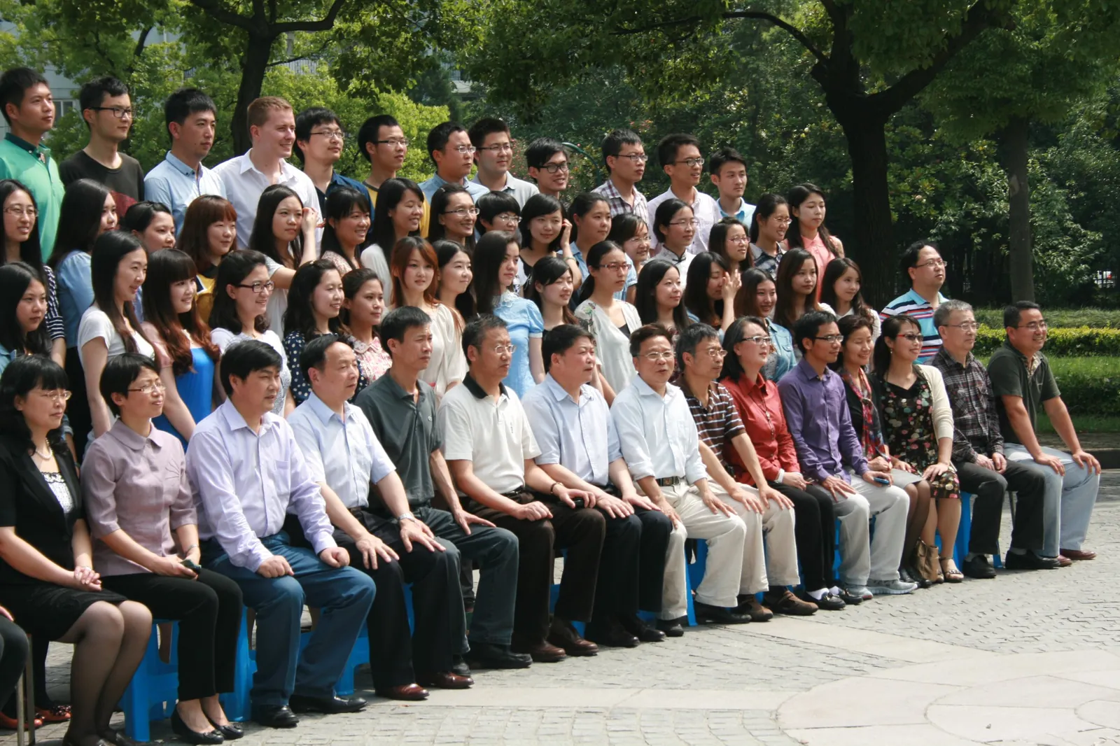 Graduates and faculty of the school