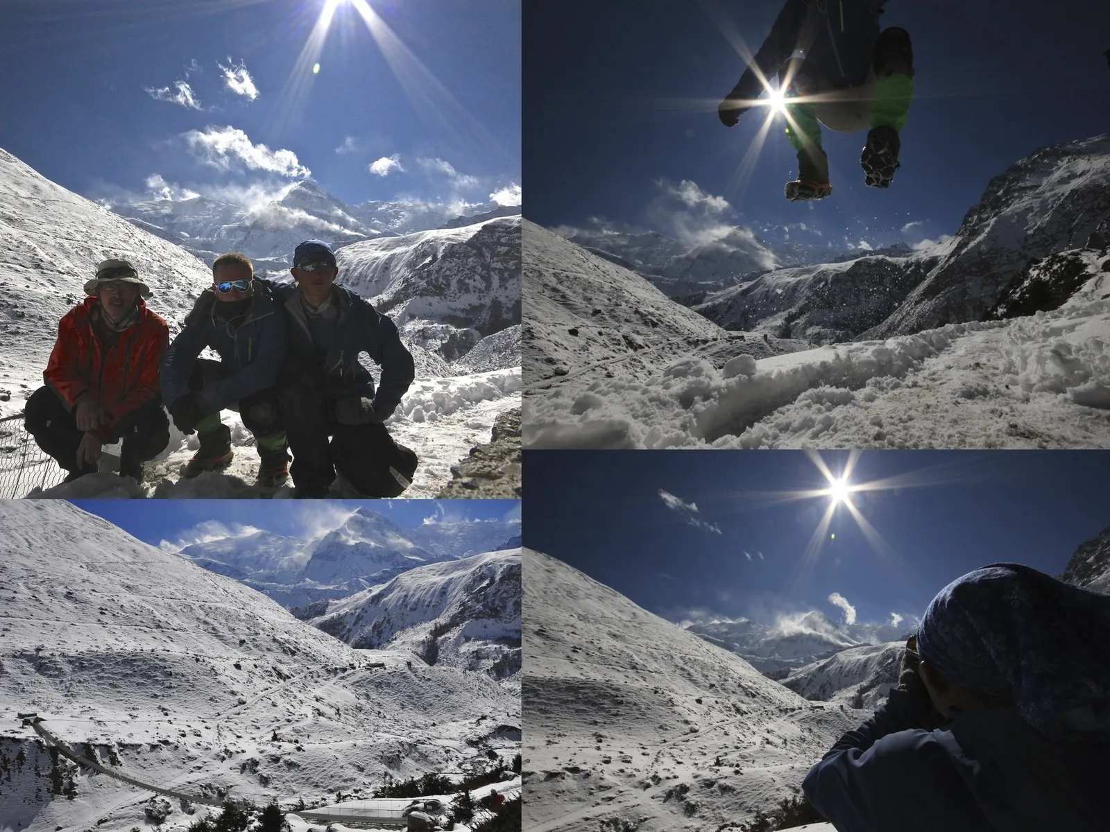 In the snow on the Annapurna Circuit