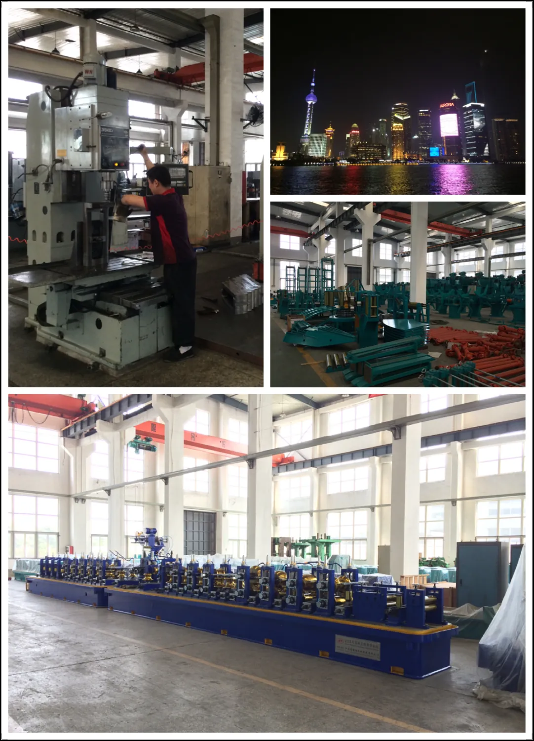 A client’s equipment at the manufacturer’s plant
