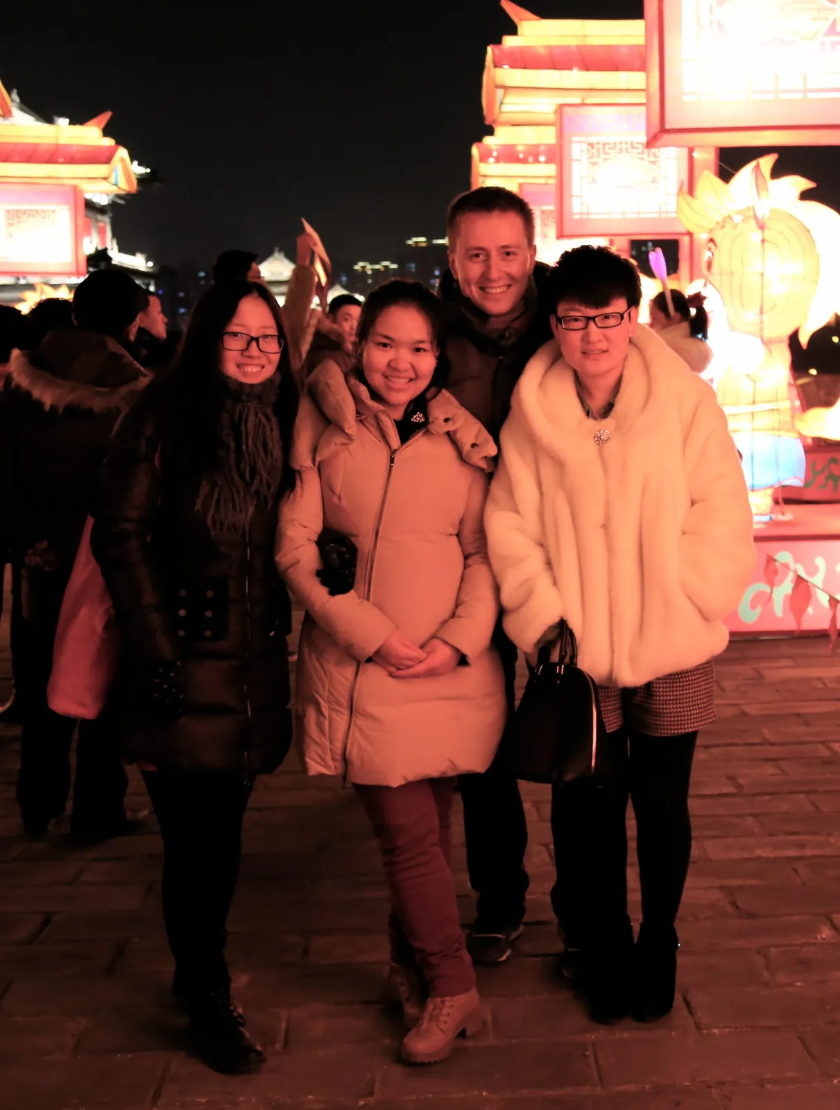 The Lantern Festival on the Xi’an city wall