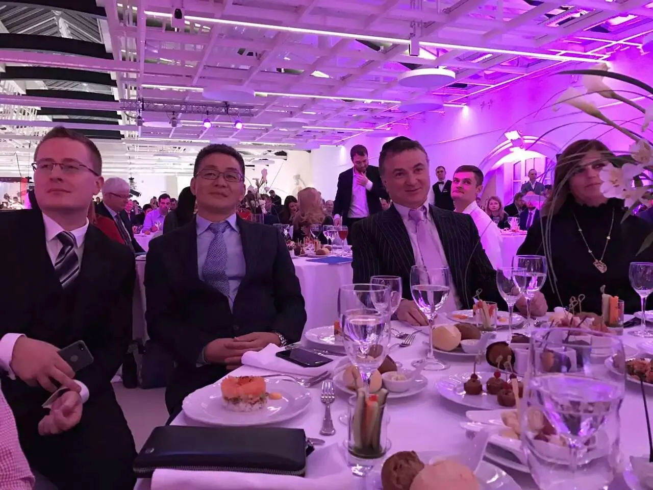 A business forum gala dinner