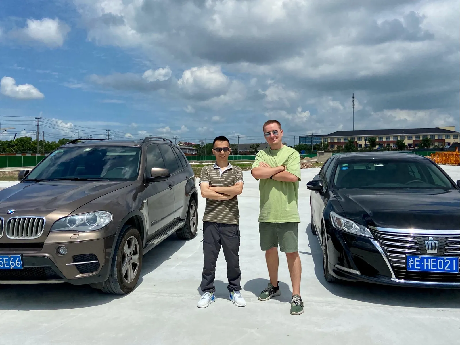 On site with a project partner