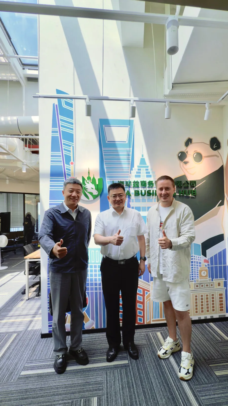 Meeting Chinese partners at the ABH office