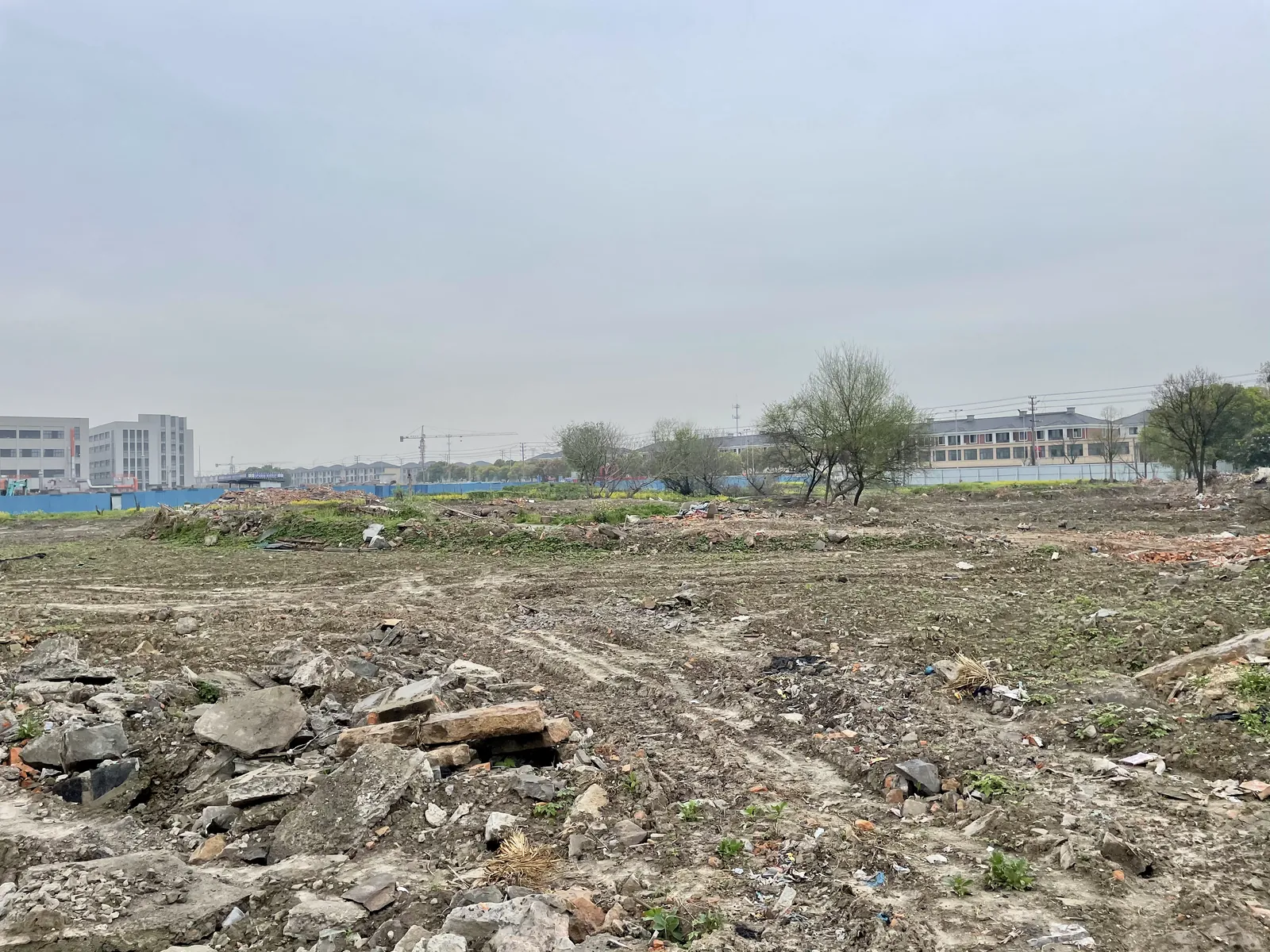 The technology park site before work began