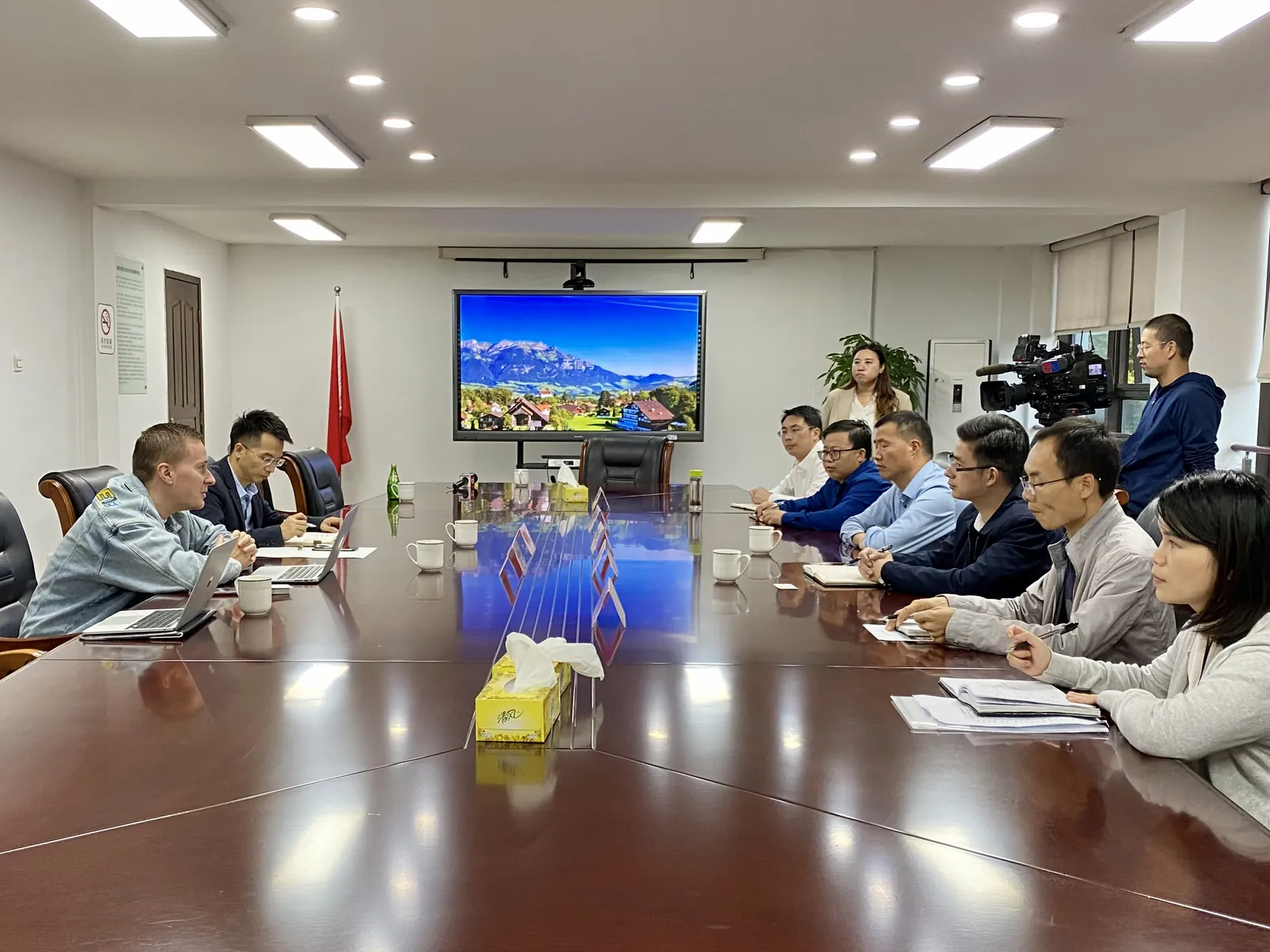 Talks with government officials
