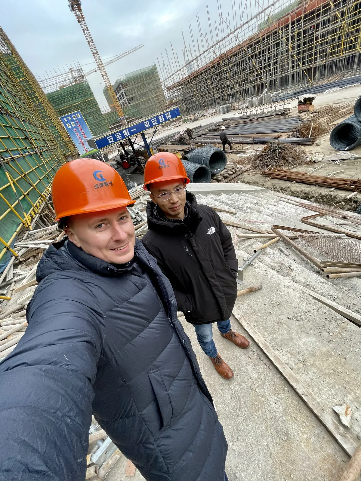 On the construction site