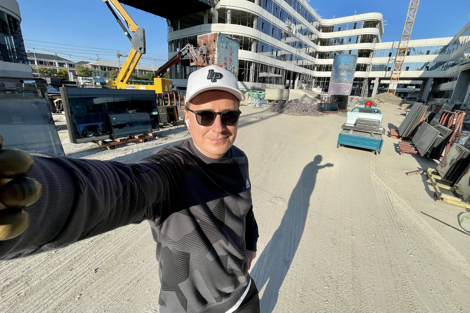 On site during finishing works