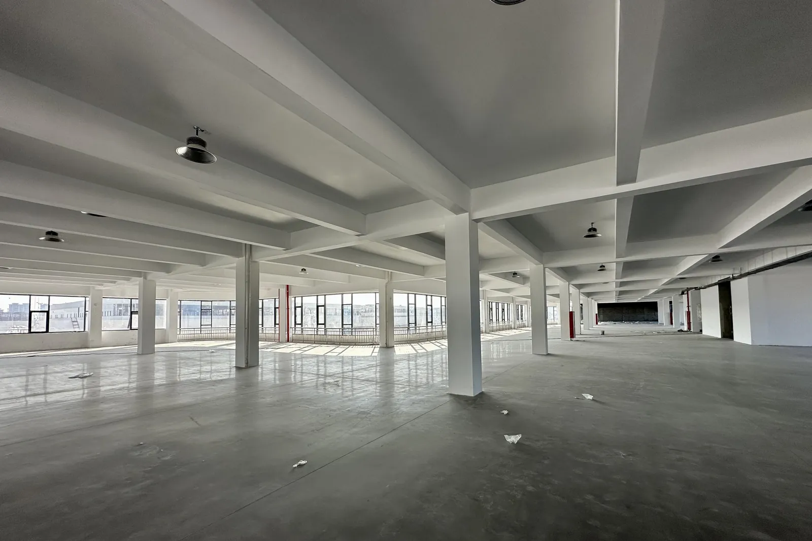 Production floor before equipment installation