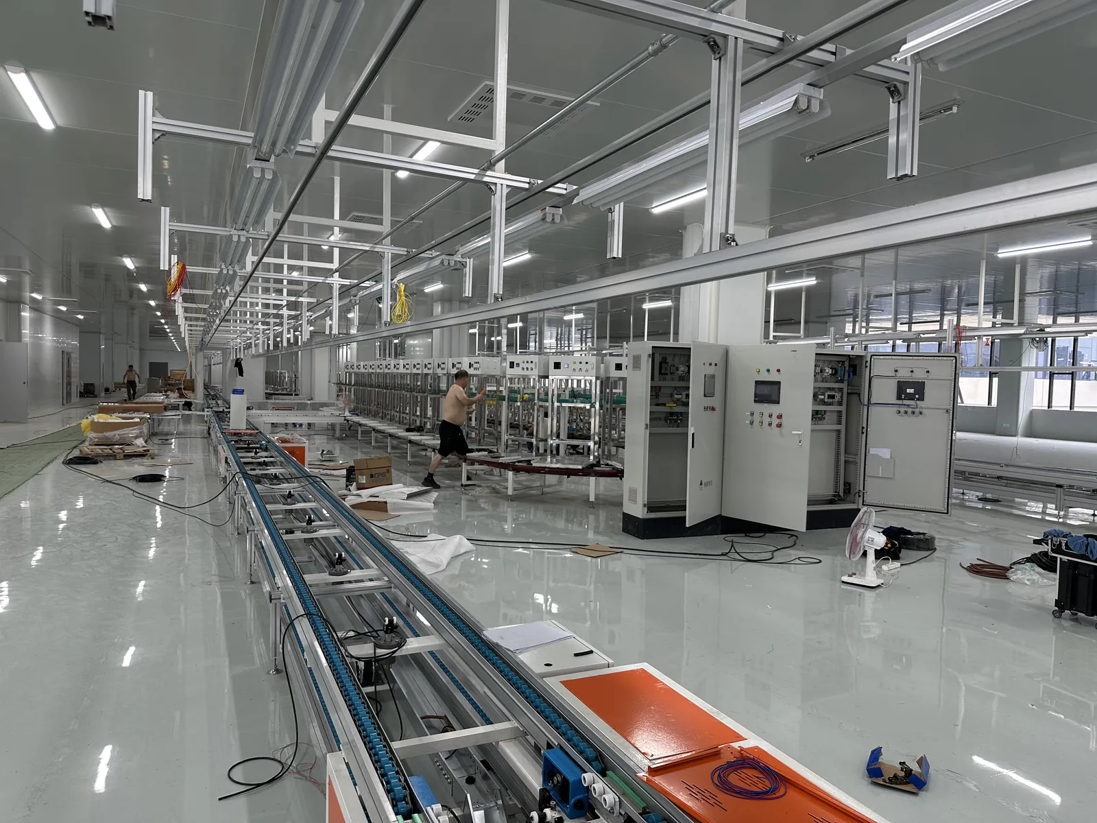 Installing an assembly line