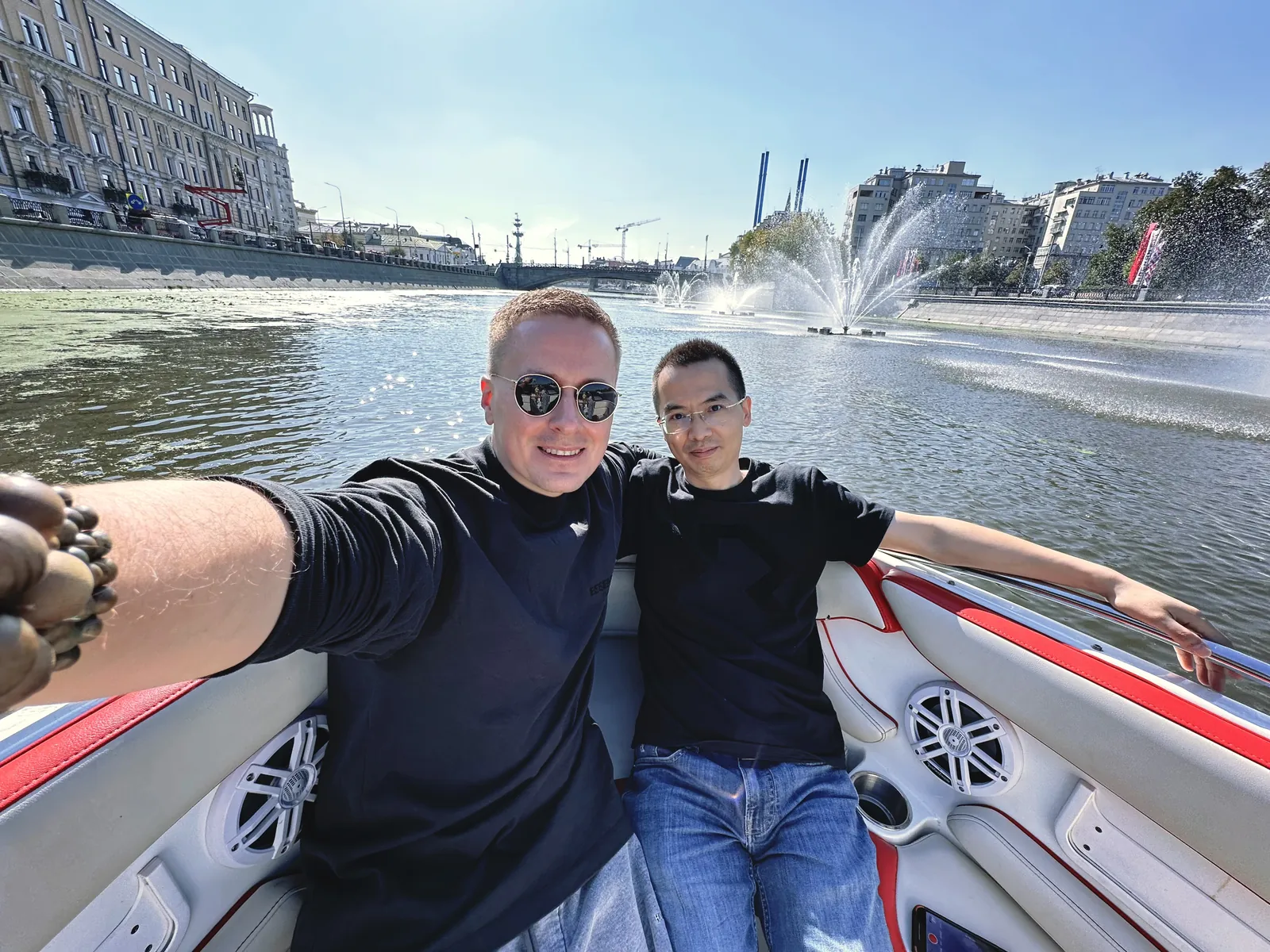 With a project partner